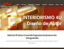 Tablet Screenshot of interiorismo4u.com